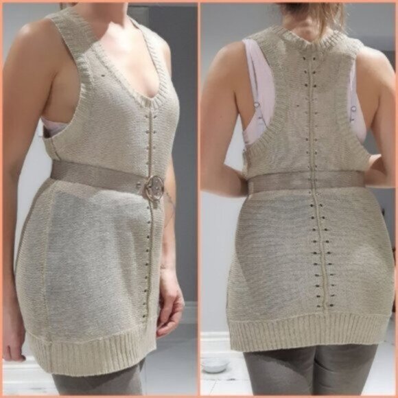 Banana Republic Safari Knit Sleeveless Top- Size M - Picture 6 of 8